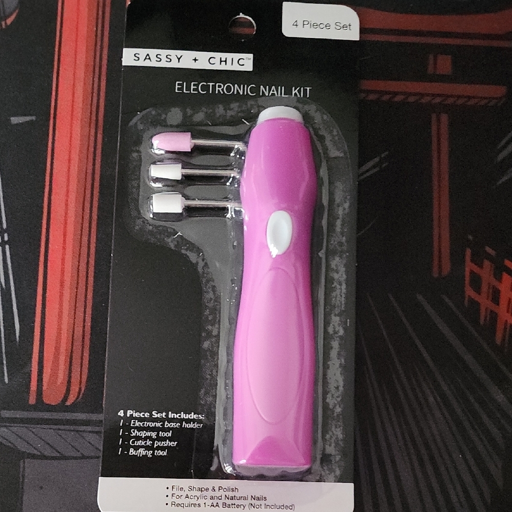 Pink Electronic Nail Kit